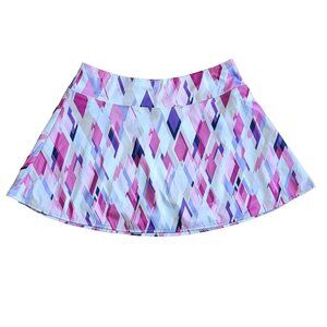 TAIL TECH Performance Pink Purple White Geometric Skirt Womens Size M Medium‎